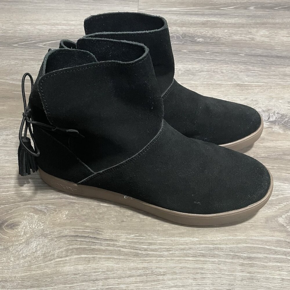 Koolaburra by UGG Skyler Suede Ankle Boots Women’s 9 – Slip-On Tie Tassel Bootie